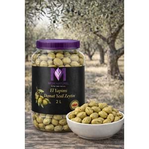 El Yapımı Domat Yeşil Zeytin - 2Kg