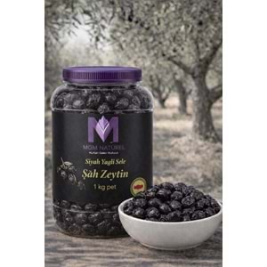 Siyah Yağlı Sele Şah Zeytin - 1Kg