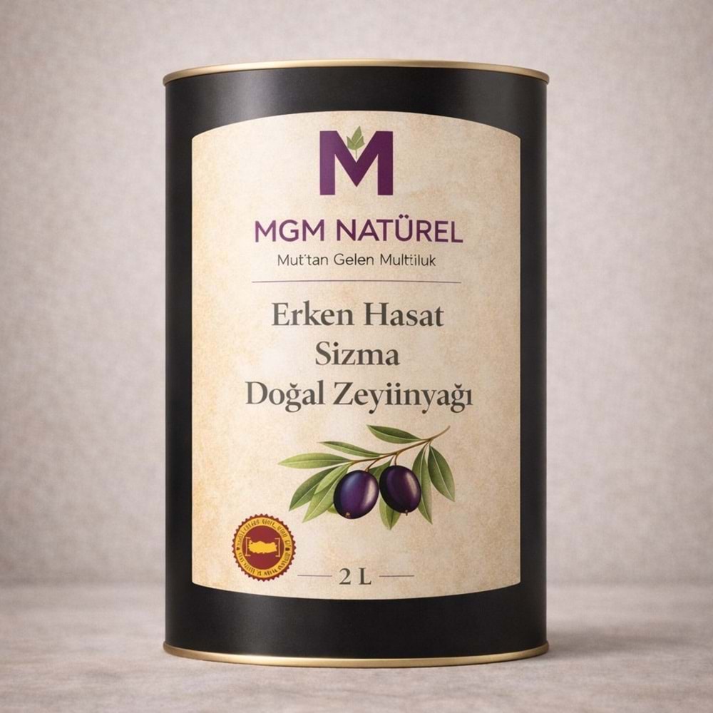 Erken Hasat Sızma Doğal Zeytinyağı Teneke - 2L