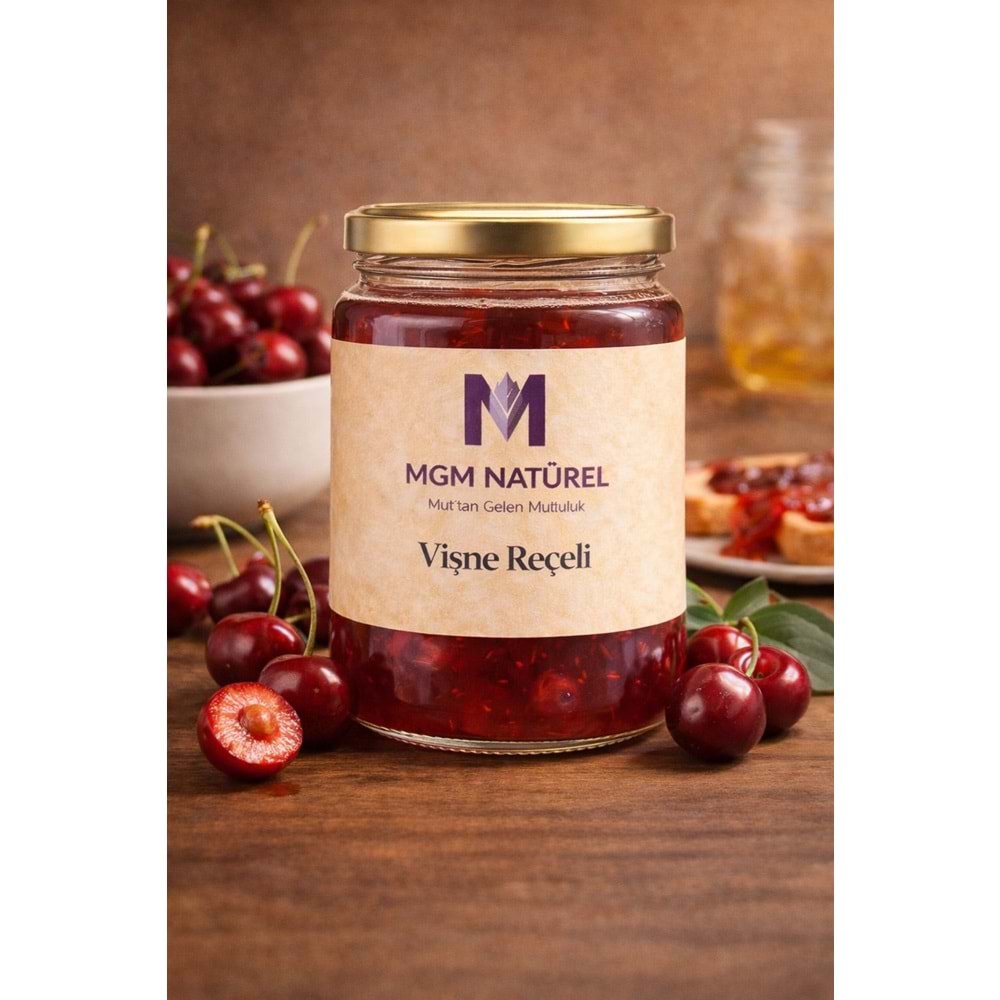 Doğal El Yapımı Vişne Reçeli - 400gr
