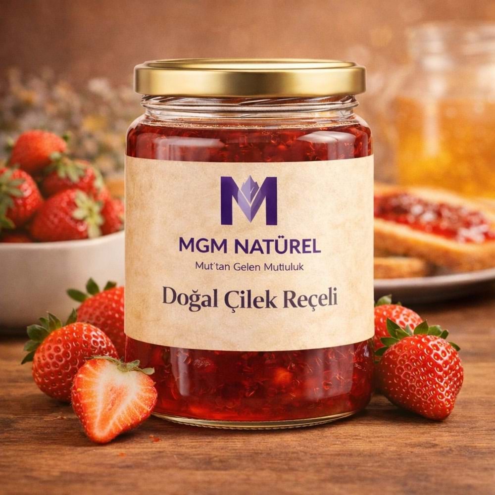 Doğal El Yapımı Çilek Reçeli - 300gr